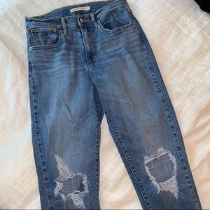 Levi’s 724 high rise straight jeans